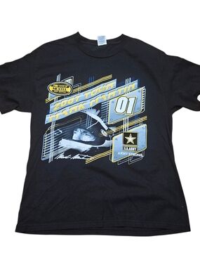 ​Vintage 2007 Mark Martin T Shirt L Delta Pro Weight NASCAR U.S.Army Racing Tour